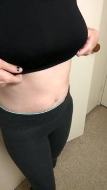 Showing off what's under my sports bra