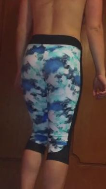 Tried to match my panties with my colourful leggings on my irst post