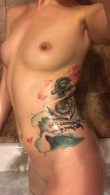 My butt in an oil bath