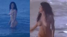 Salma Hayek completely nude bouncing breasts