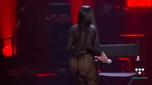 Nicki Minaj assuming the position