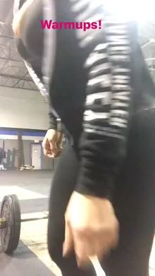 Allison back in the gym