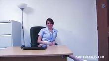 Nurse Flashing her Knickers
