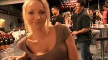 Staci Carr shows her titties in the bar