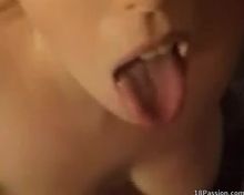 tongue and breasts