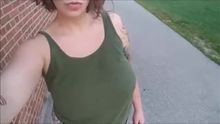 Jogging topless this morning. Went braless just for you!  36