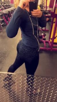 Quick gym selfie